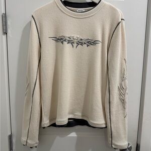 Jaded London Off White Applique Tee